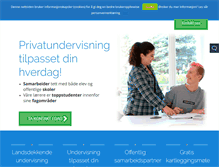 Tablet Screenshot of privatundervisningen.no